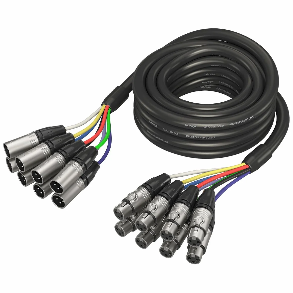 Behringer GMX-500 Gold Performance 5 m (16,4 Fuß) 8-Wege-Multicore-Kabel mit XLR-Anschlüssen