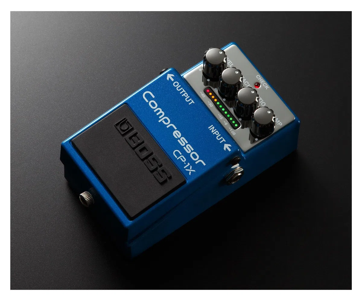 BOSS CP-1X Kompressor-Gitarrenpedal, Gitarren-Kompressor der nächsten Generation auf Basis der wegweisenden MDP-Technologie