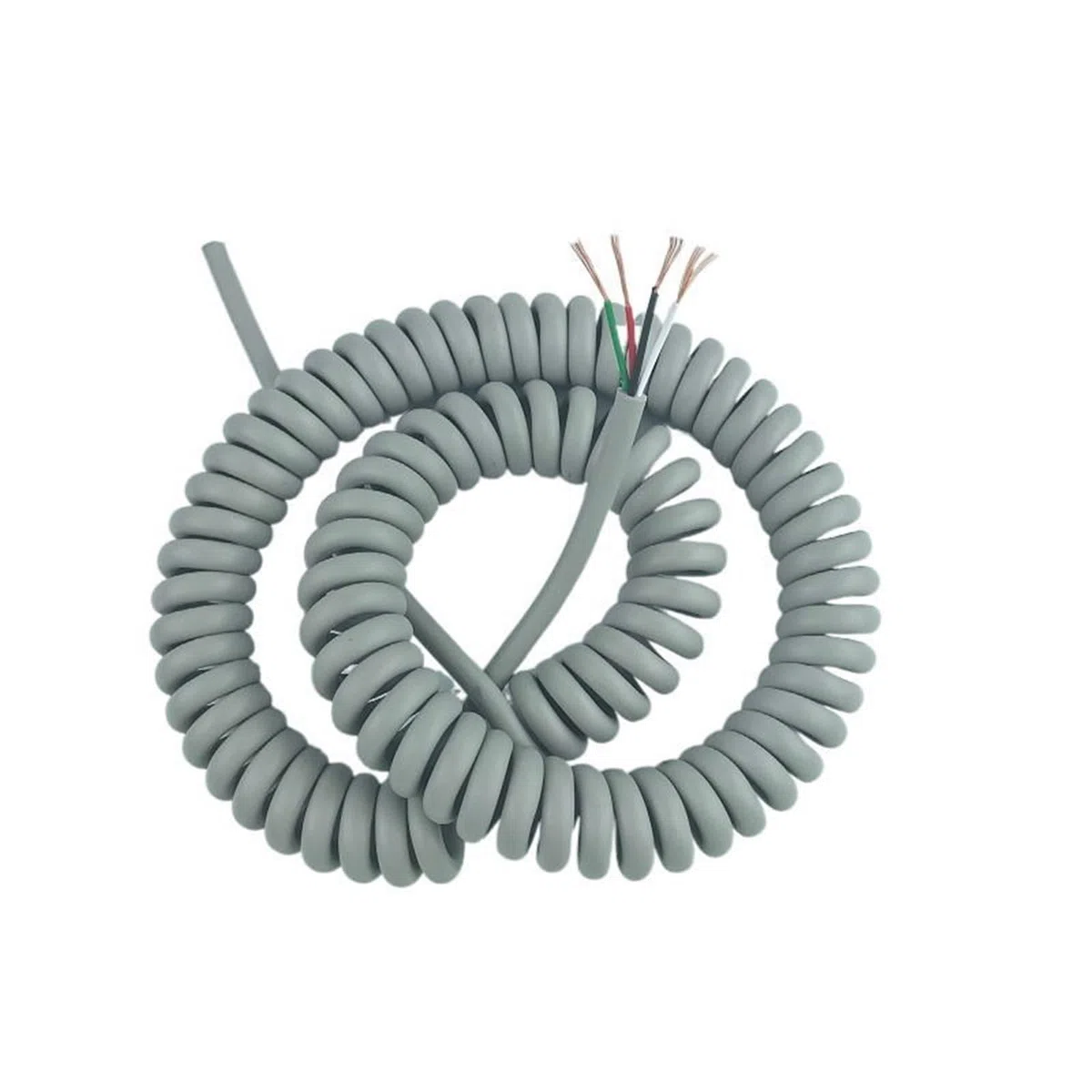 Spiralkabel, 4-adriger 22AWG-Teleskopdraht, grau, 0,3 mm(Stretch 10Meters)