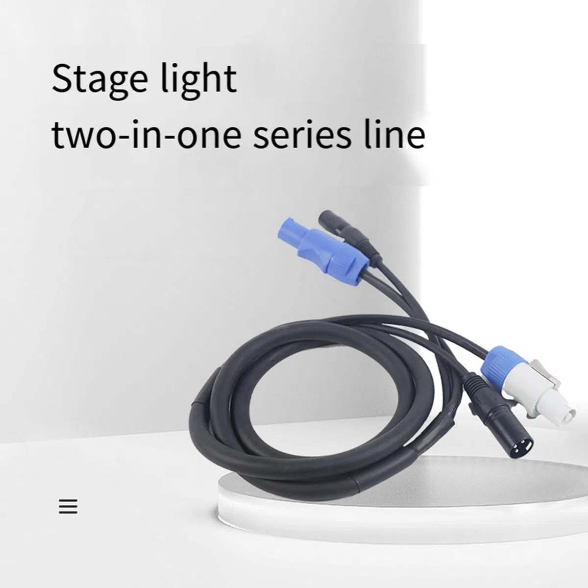 4X Powercon-Kabelkombination Aus Powercon-Stecker und -XLR-Signalleitung für Lichtstromanschluss Signalübertragung(A)