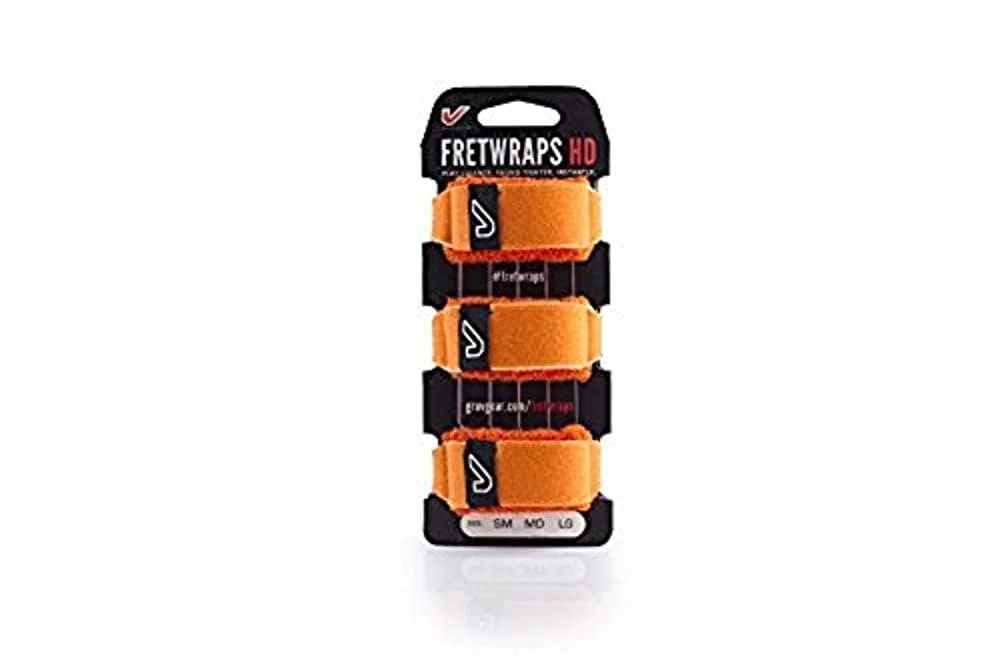 GruvGear 700604841039 HD-FretWrap (3er Pack) Small, Flare Orange