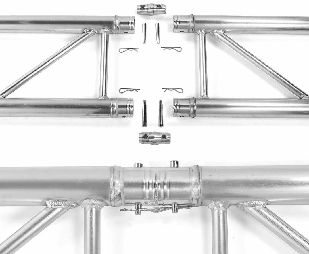 Alu System Trussing AST, Traverse 3 Punkt, Deko Truss, Bodenplatte, male