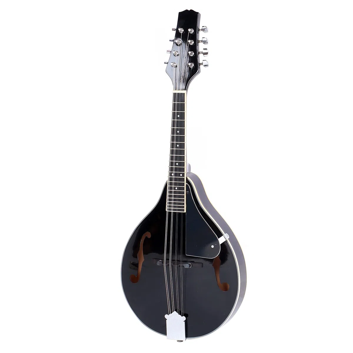 Mandoline, 8-saitiges Instrument, Schwarz, mit Tasche/Saiten/Wischtuch/Stimmgerät/Plektren/Schraube/Wischtuch (Black)