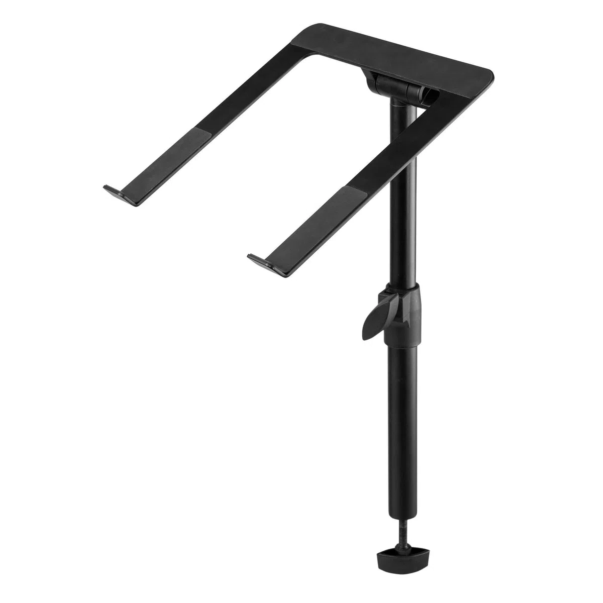 Vonyx DBLH1 Laptop Halterung für DJ Booth & Tisch – Höhenverstellbarer Laptop Arm & Ständer neigbar – Stabiler Laptophalter aus Metall für Controller & Notebooks – Klappbar, Bis 8kg Traglast, Schwarz