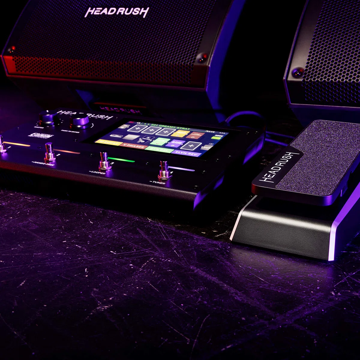 HeadRush Expression Pedal – Expression Pedal für Gigboard, Pedalboard und Looperboard mit federndem Zehenschalter