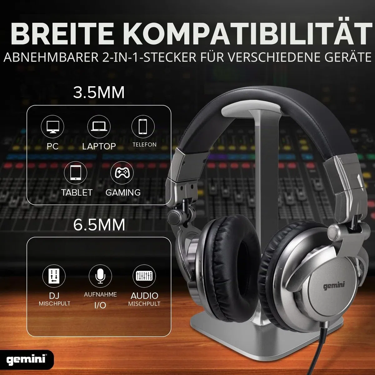 GEMINI DJX 500 DJ-Kopfhörer