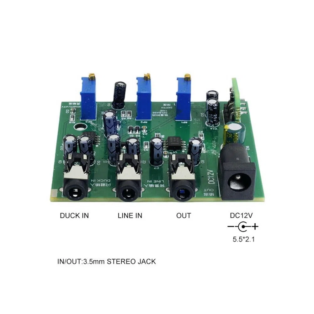 Audio Ducking Voiceover Ducking Circuit Module f¨¹r Gewerbliche Paging-Sound-Systeme