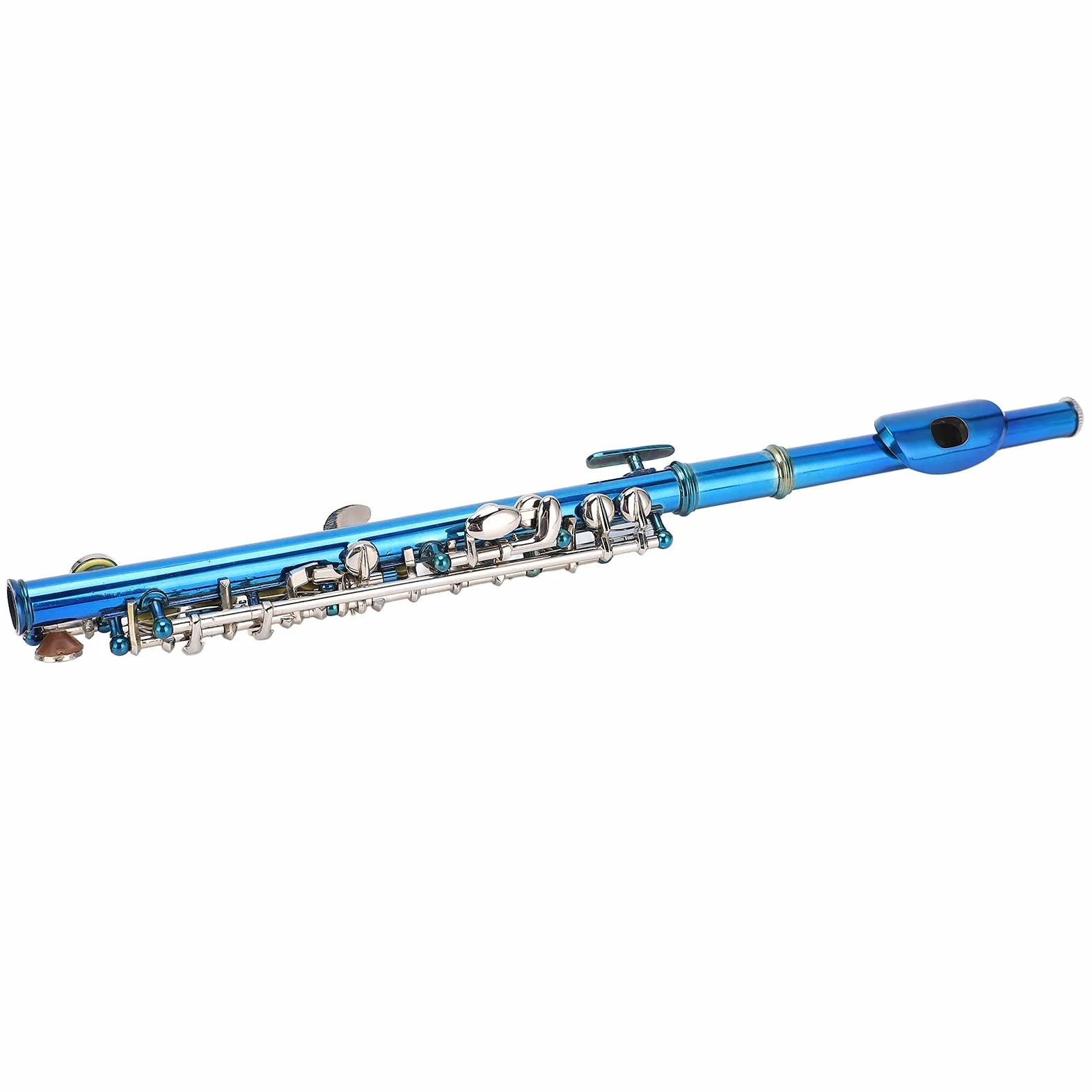 Piccolo-Flöte aus Cupronickel Blue Piccolo-Flöte hat EIN glänzendes Aussehen und eine einheitliche Farbe für Anfänger