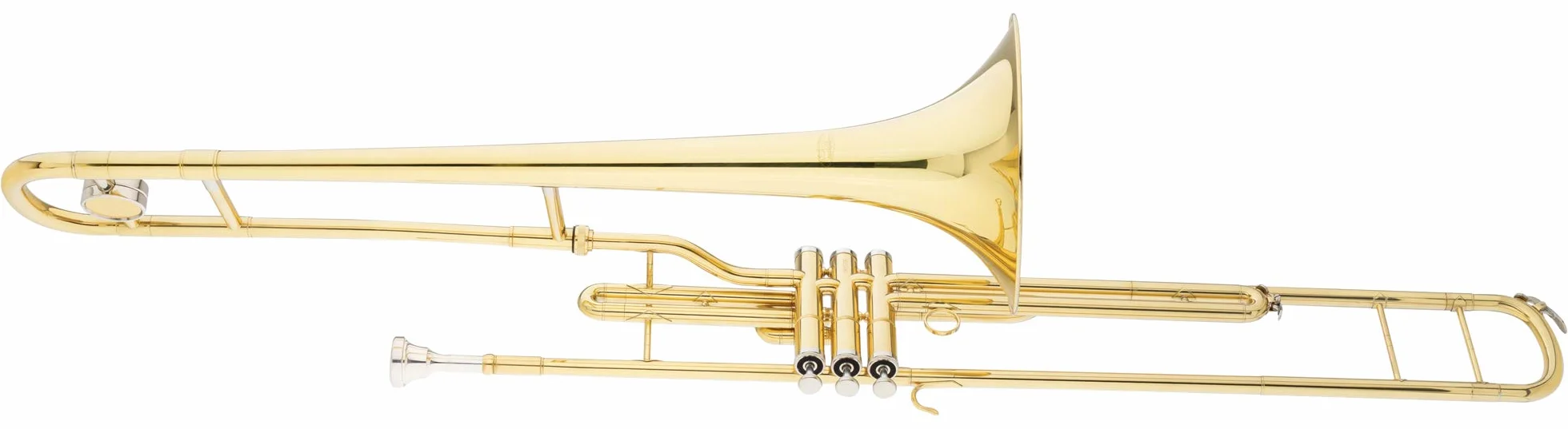 Classic Cantabile VP-16 Ventilposaune (Schallbecher: 203mm Messing, inkl. Koffer, Mundstück und Reinigungstuch)