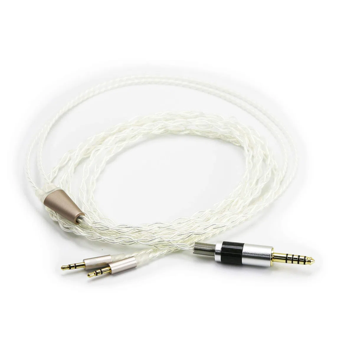 ABLET HiFi-Kabel mit 4,4 mm symmetrischem Stecker auf Dual-2,5-mm-Stecker, kompatibel mit Hifiman HE400S, HE-400I, HE560 HE1000 Kopfhörern und kompatibel mit Sony WM1A, NW-WM1Z, PHA-2A