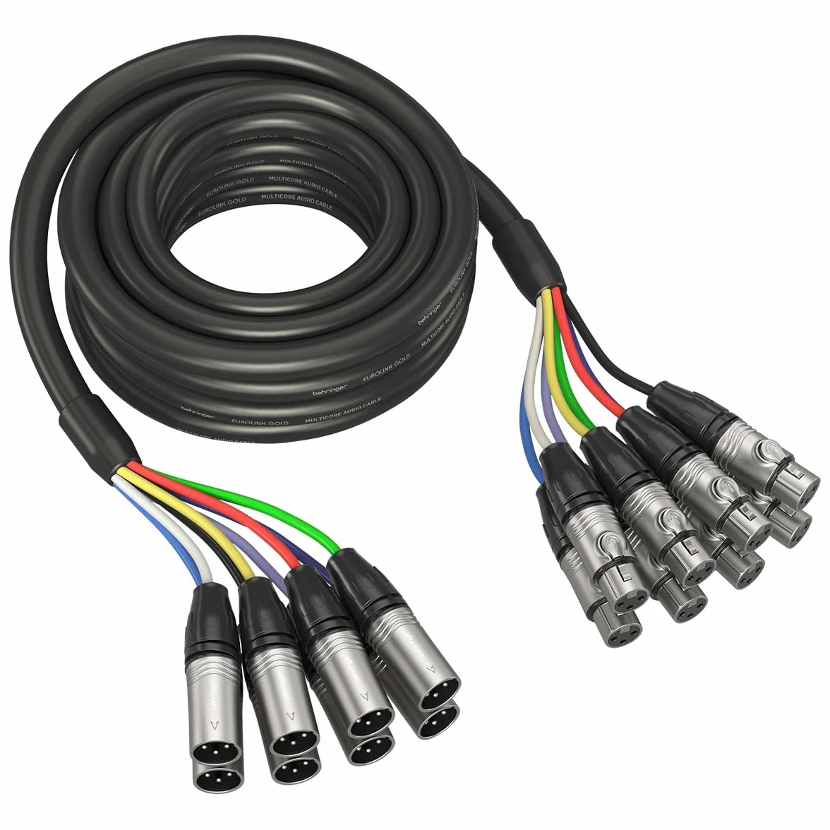 Behringer GMX-500 Gold Performance 5 m (16,4 Fuß) 8-Wege-Multicore-Kabel mit XLR-Anschlüssen