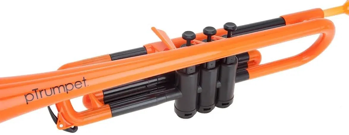 pTrumpet 700632 Trompete mit Tasche und Mundstück orange