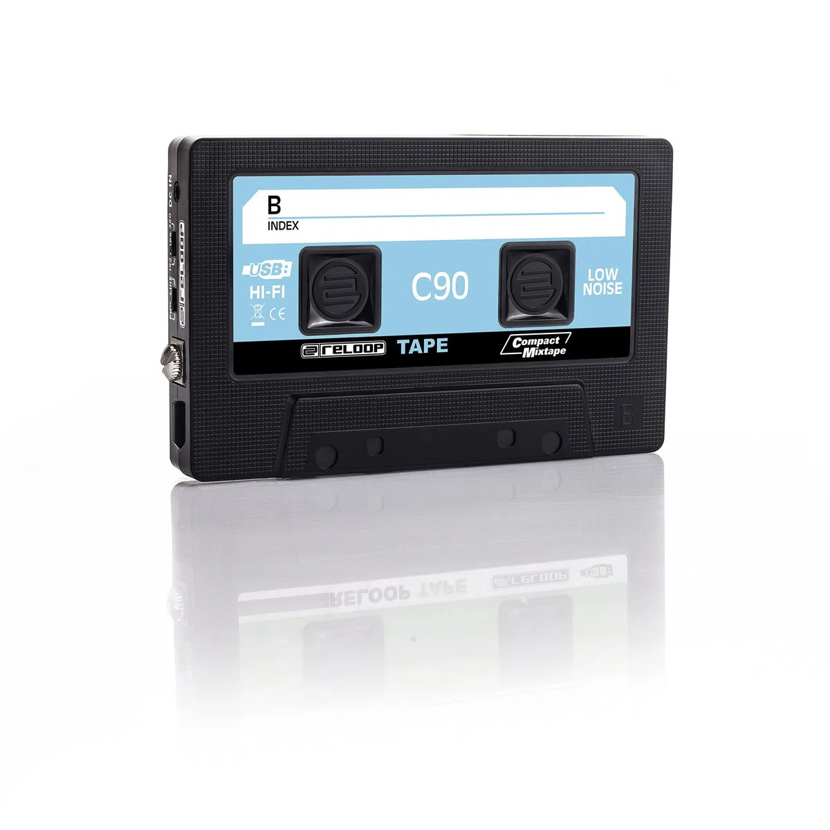 reloop Tape Recorder Encoder zum digitalisieren von Schallplatten und für DJ, schwarz